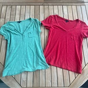 ❌ SOLD ❌ Gap WOMENS t-shirt DUO 2-for-1 size XS